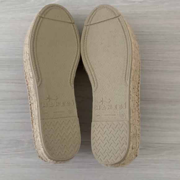 Manebi Champagne Suede Espadrilles - Picture 4 of 7